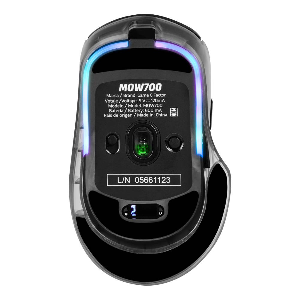 Mouse Gaming GAME FACTOR MOW700-BK