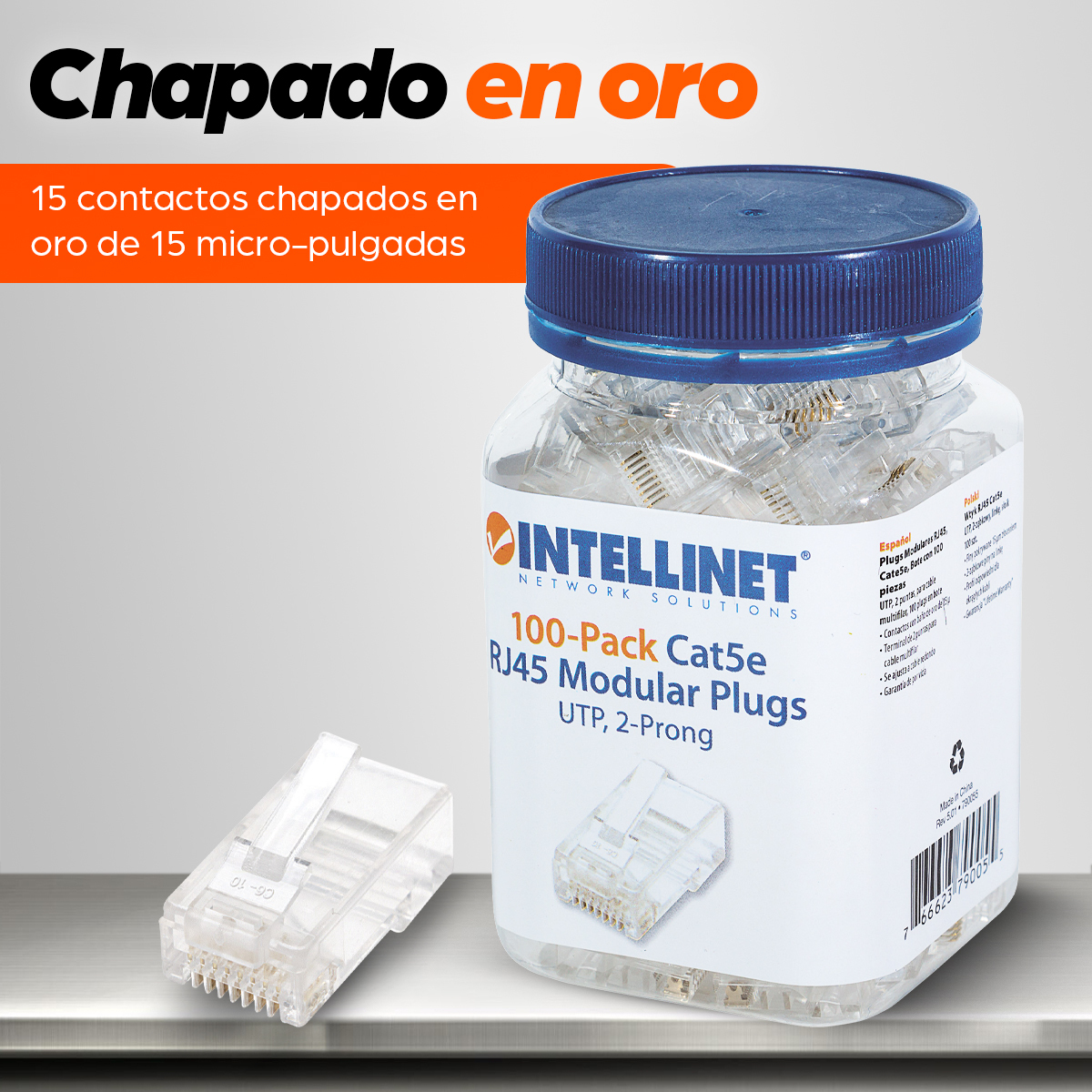 Plugs de Red CAT5E  INTELLINET 790055
