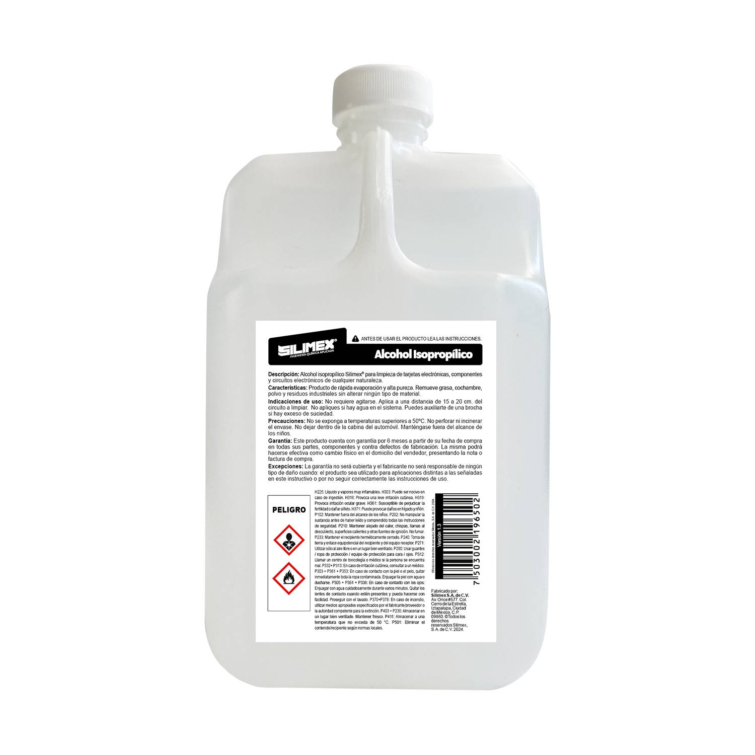 Alcohol Isopropílico SILIMEX ALCOHOL ISO