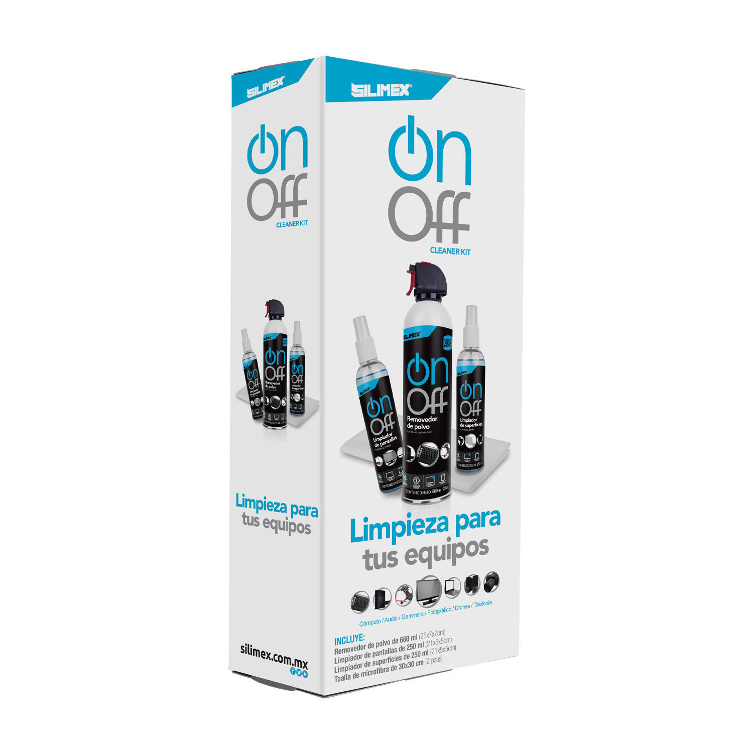 Kit Limpiador SILIMEX On-Off Cleaner Pack