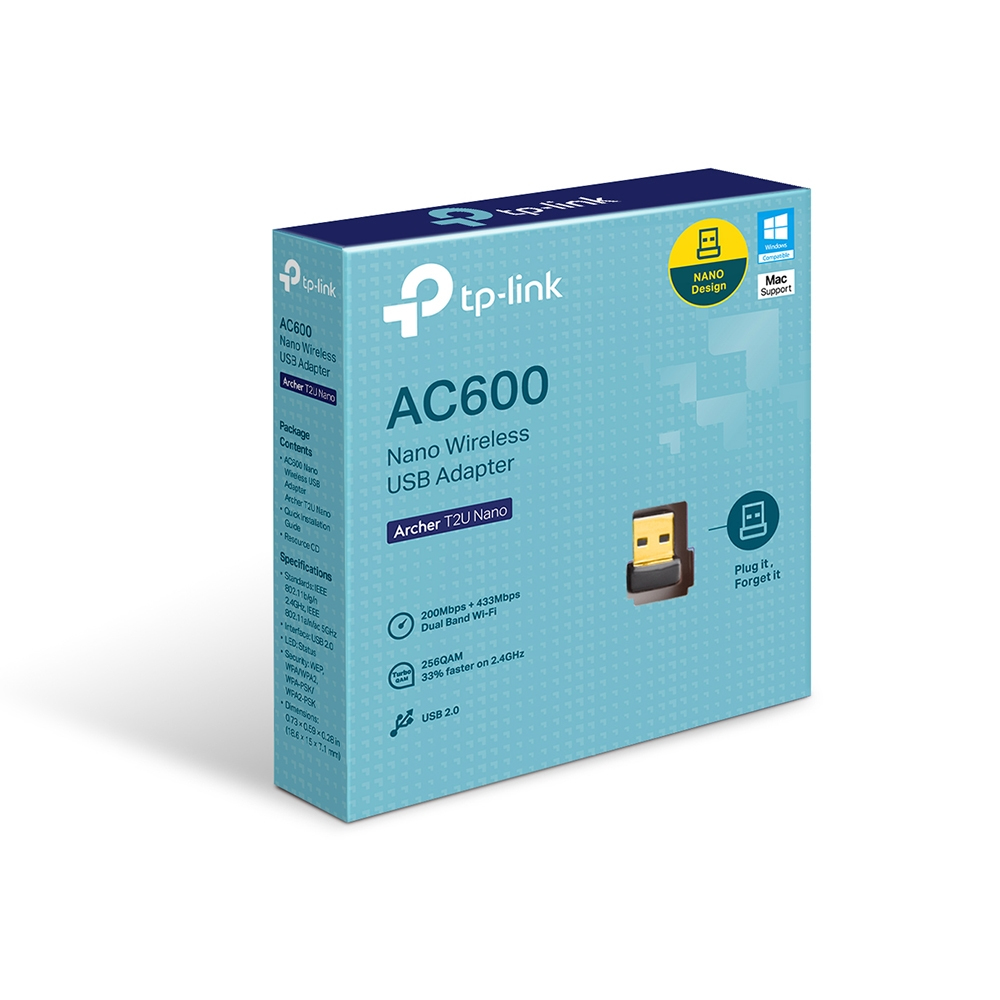 Adaptador USB Dual Band TP-LINK Archer T2U Nano