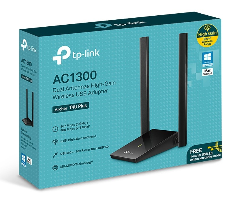 Adaptador USB TP-LINK ARCHER T4U PLUS       