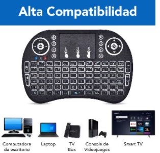 Teclado Mini Inalámbrico, Recargable, Ilumina BROBOTIX 963814